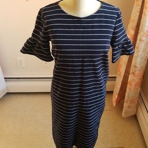 Striped Navy Dress